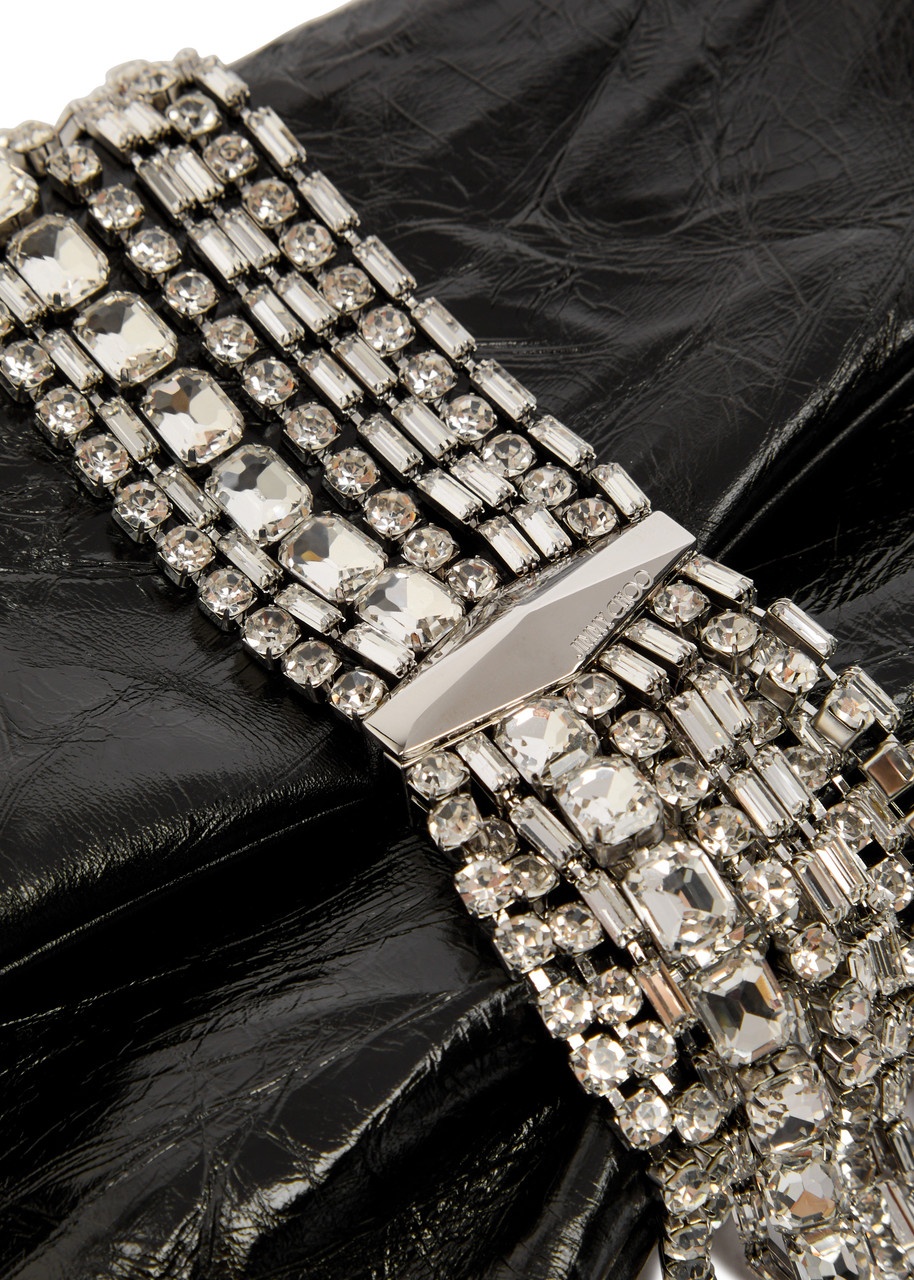Jimmy Choo Zandra Crystal-embellished Leather Shoulder bag - 3