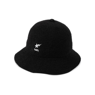 A BATHING APE® BAPE Sta Pile Hat 'Black' outlook