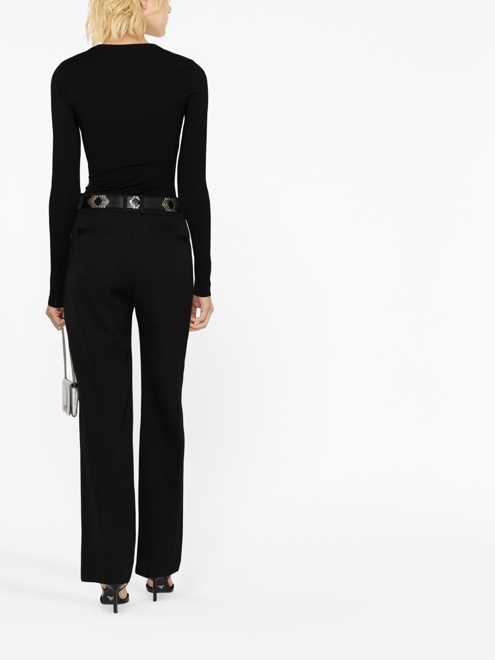 straight-leg tailored trousers - 3