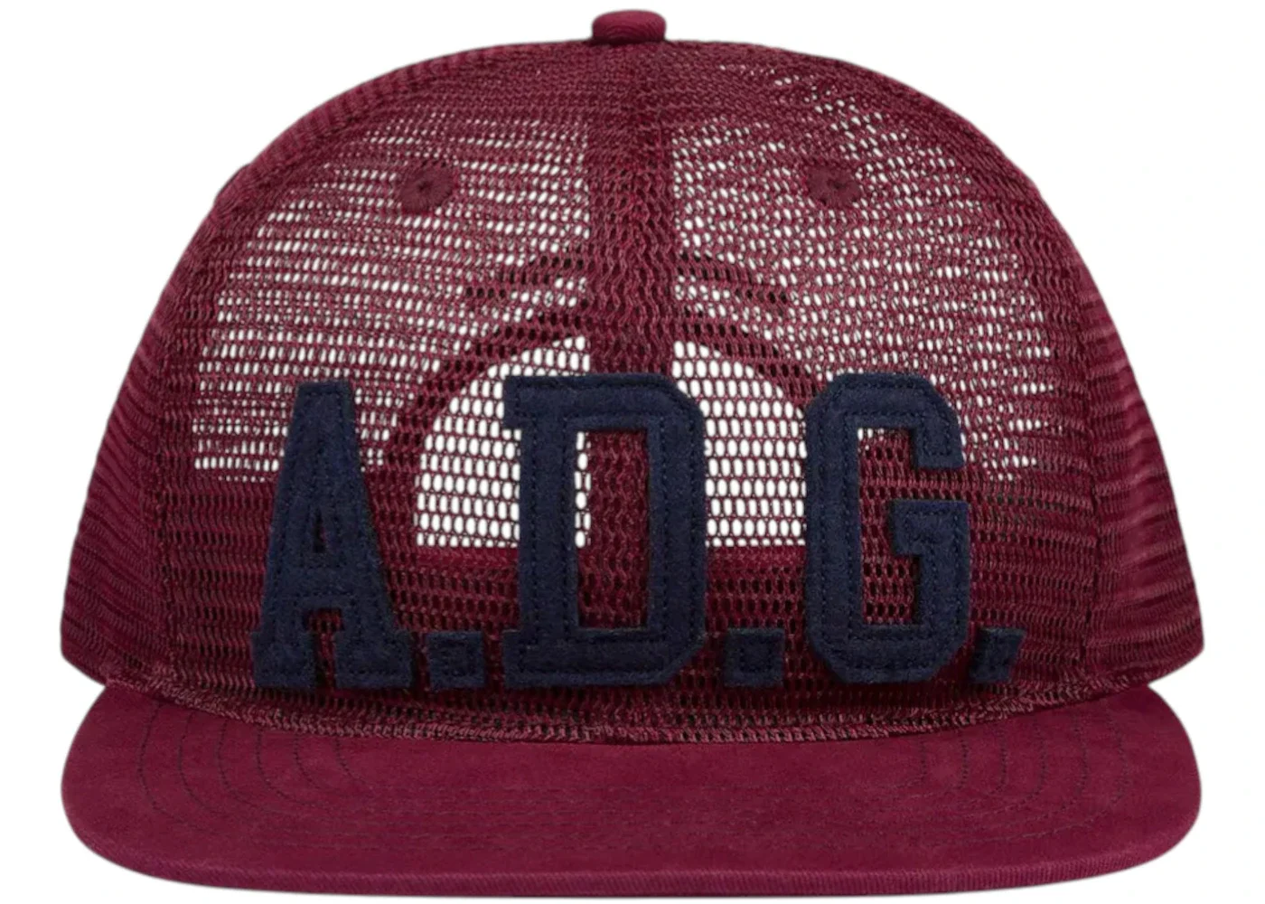 Denim Tears ADG Mesh Cap Burgundy - 1