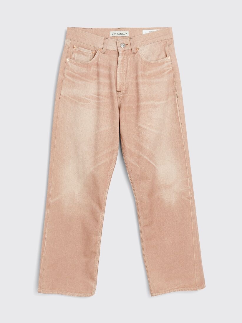 OUR LEGACY｜JEANS (TREBLE CUT Pink Cast Chain Twill (W22 Our Legacy Treble Cut Pink Cast Chain Twill – Neighbour
