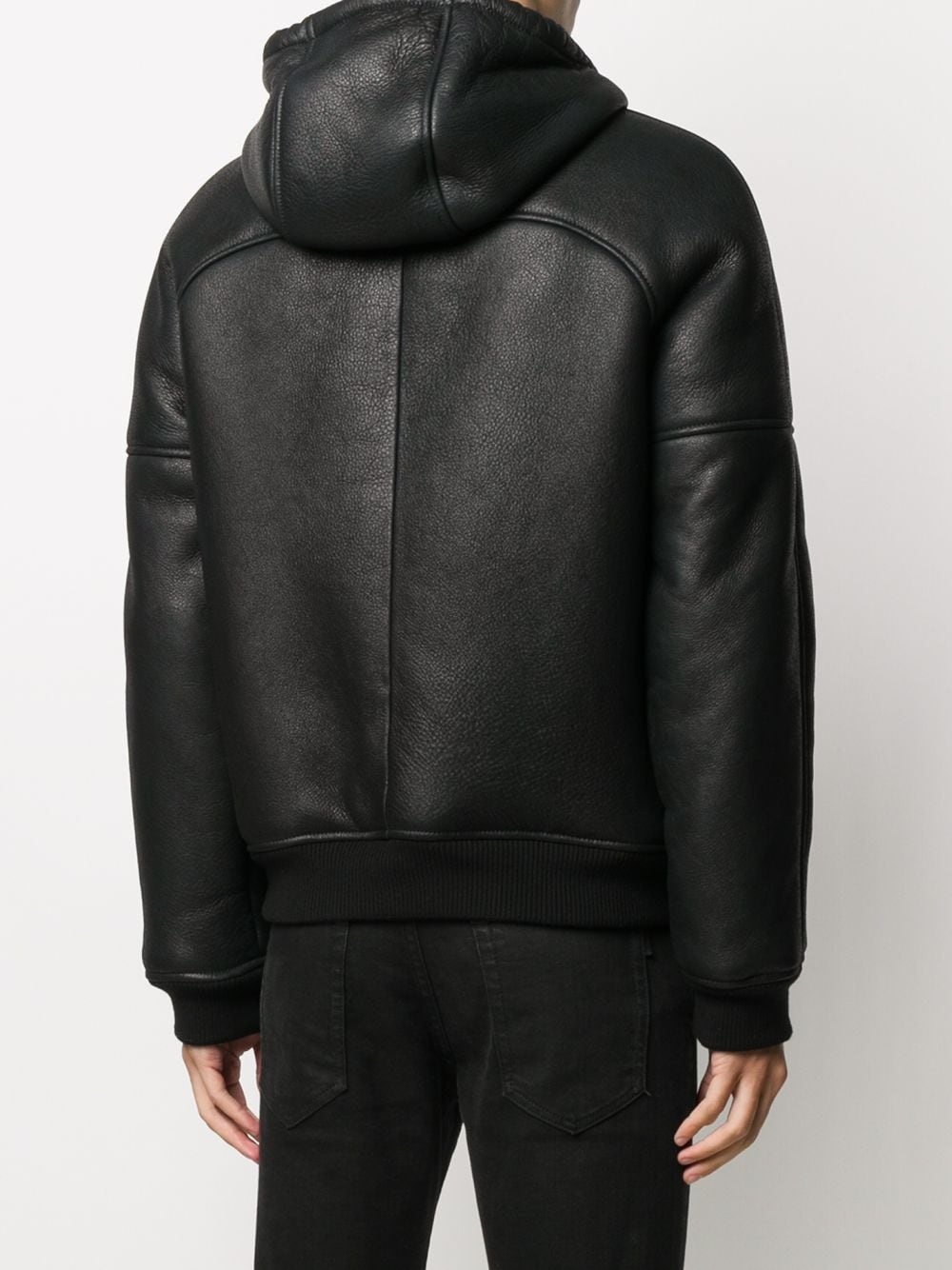 lambskin hooded jacket - 4