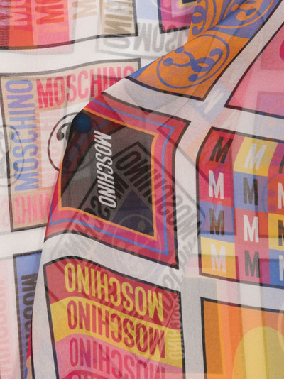 Moschino geometric-print scarf outlook