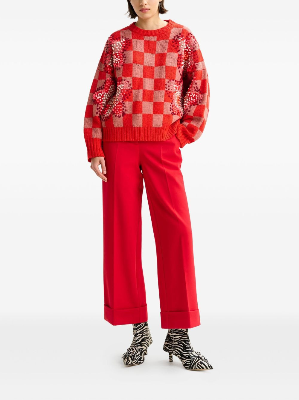 Inter checkerboard sweater - 2