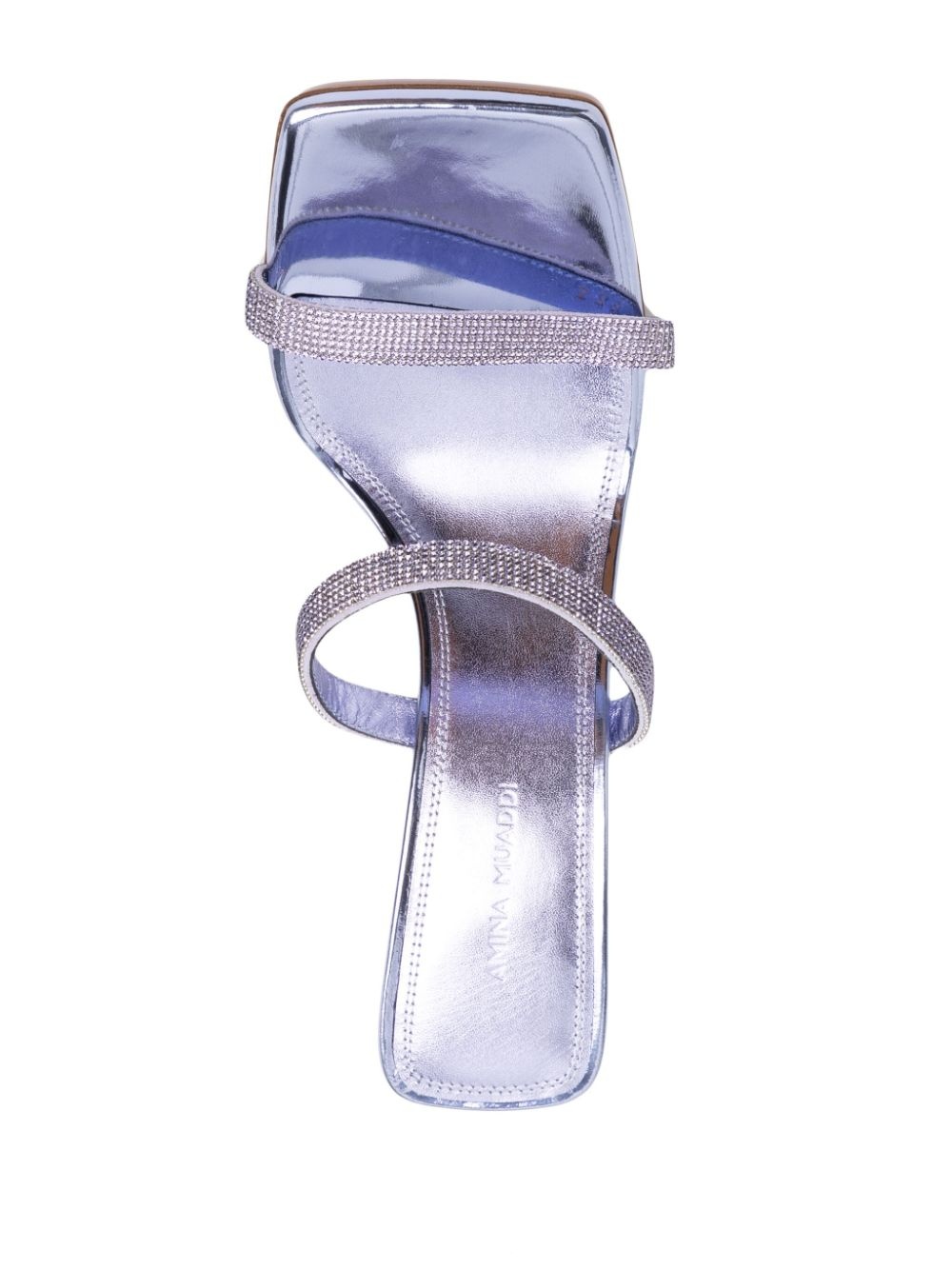 Rih 100mm crystal-embellished mules - 4