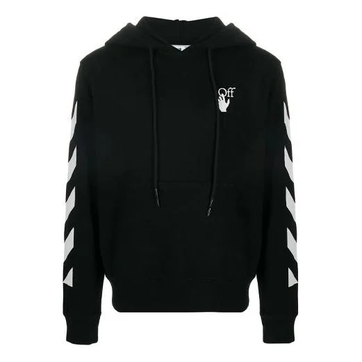 Off-White Diagonal Stripes Mens Logo Long Sleeve Sweater OMBB034F20FLE0091001 - 1