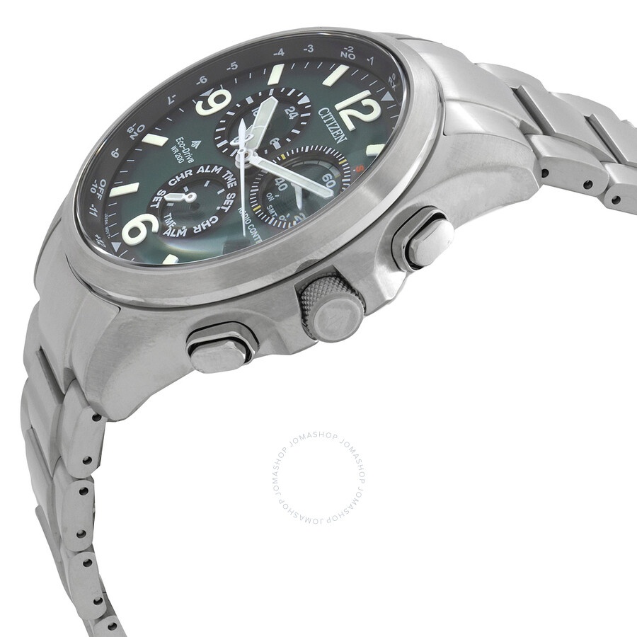 Citizen - Citizen Promaster Land Chronograph Green Dial Men's Watch CB5921-59X - 2
