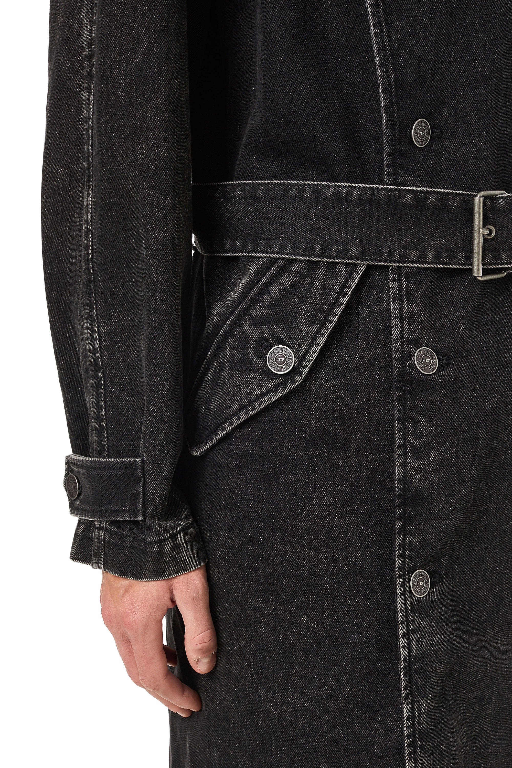 D-DELIRIOUS DOUBLE BREASTED TRENCH COAT - 5
