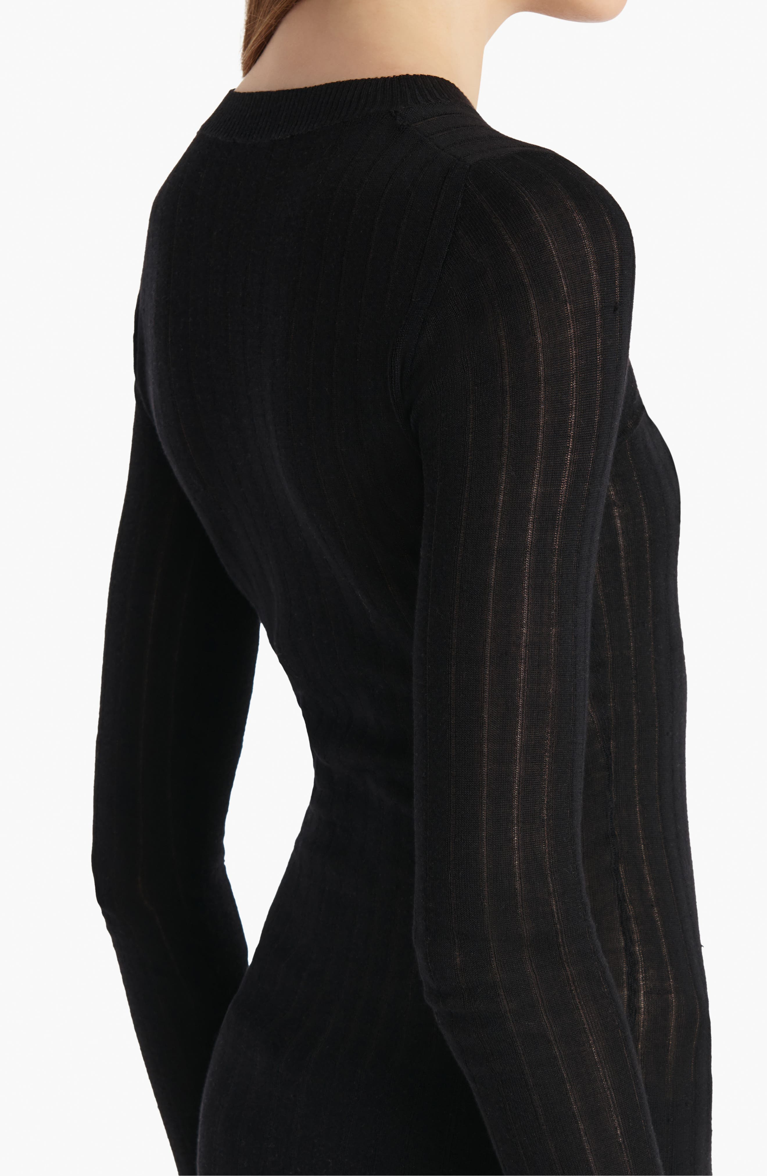 Khaite Elm Silk Blend Top in Black at Nordstrom - 4
