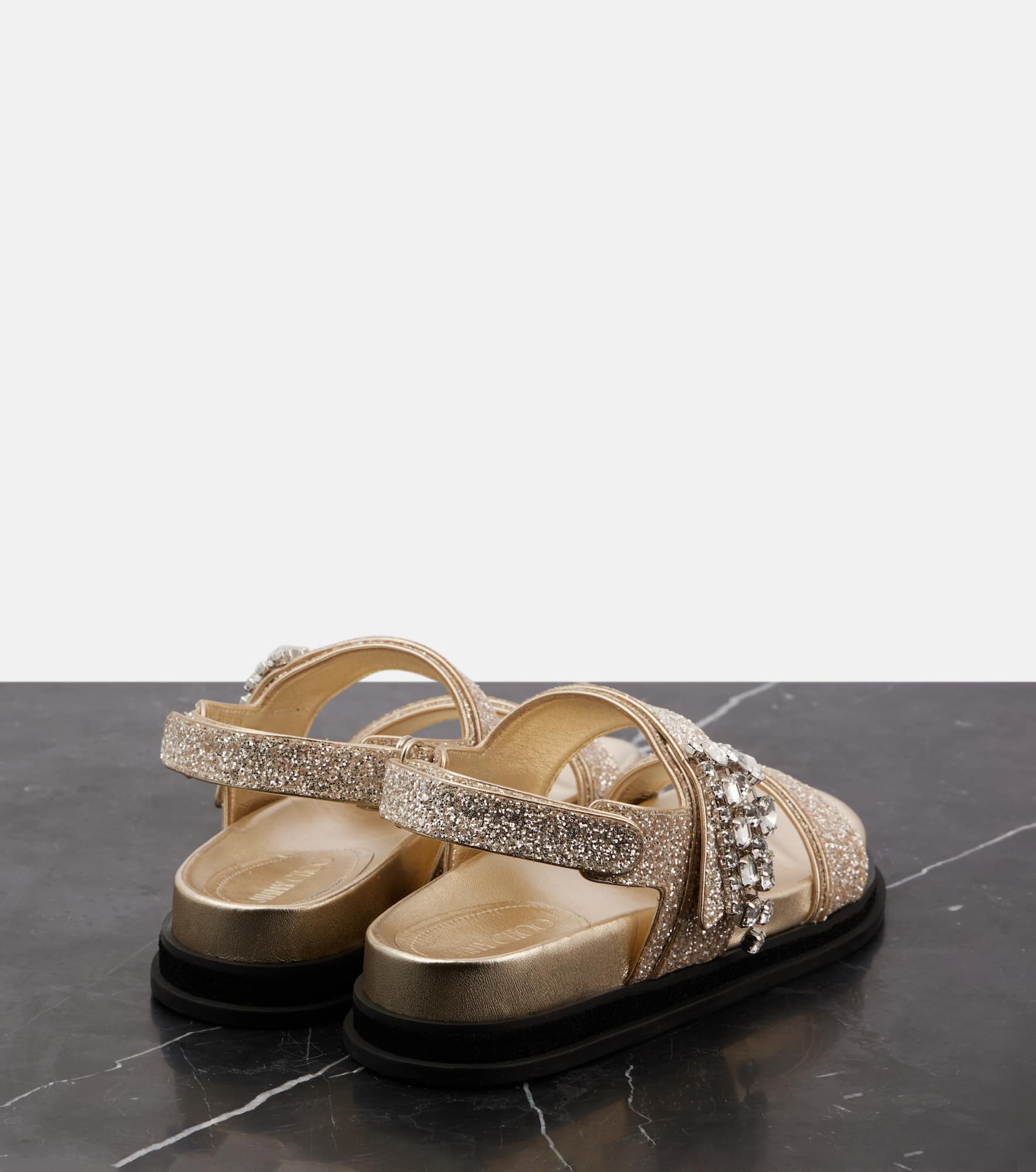 Verity embellished glitter sandals - 2