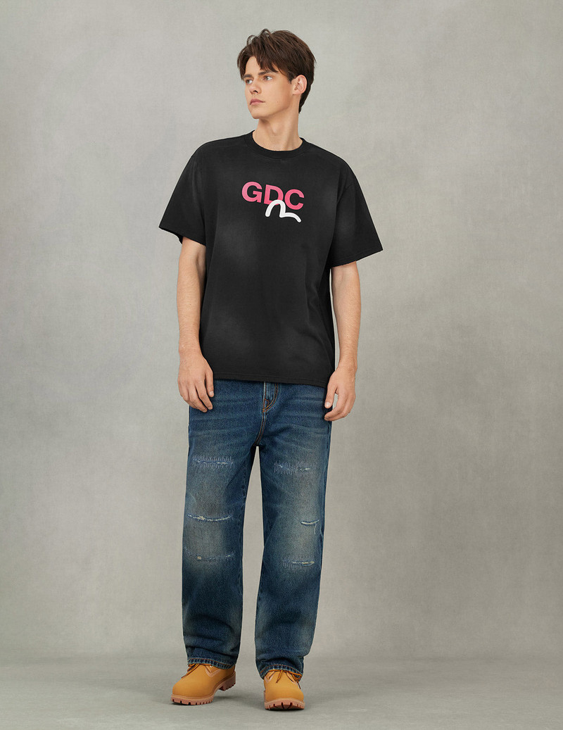 EVISU X GDC Dirty Wahsed Relax Fit T-shirt 5