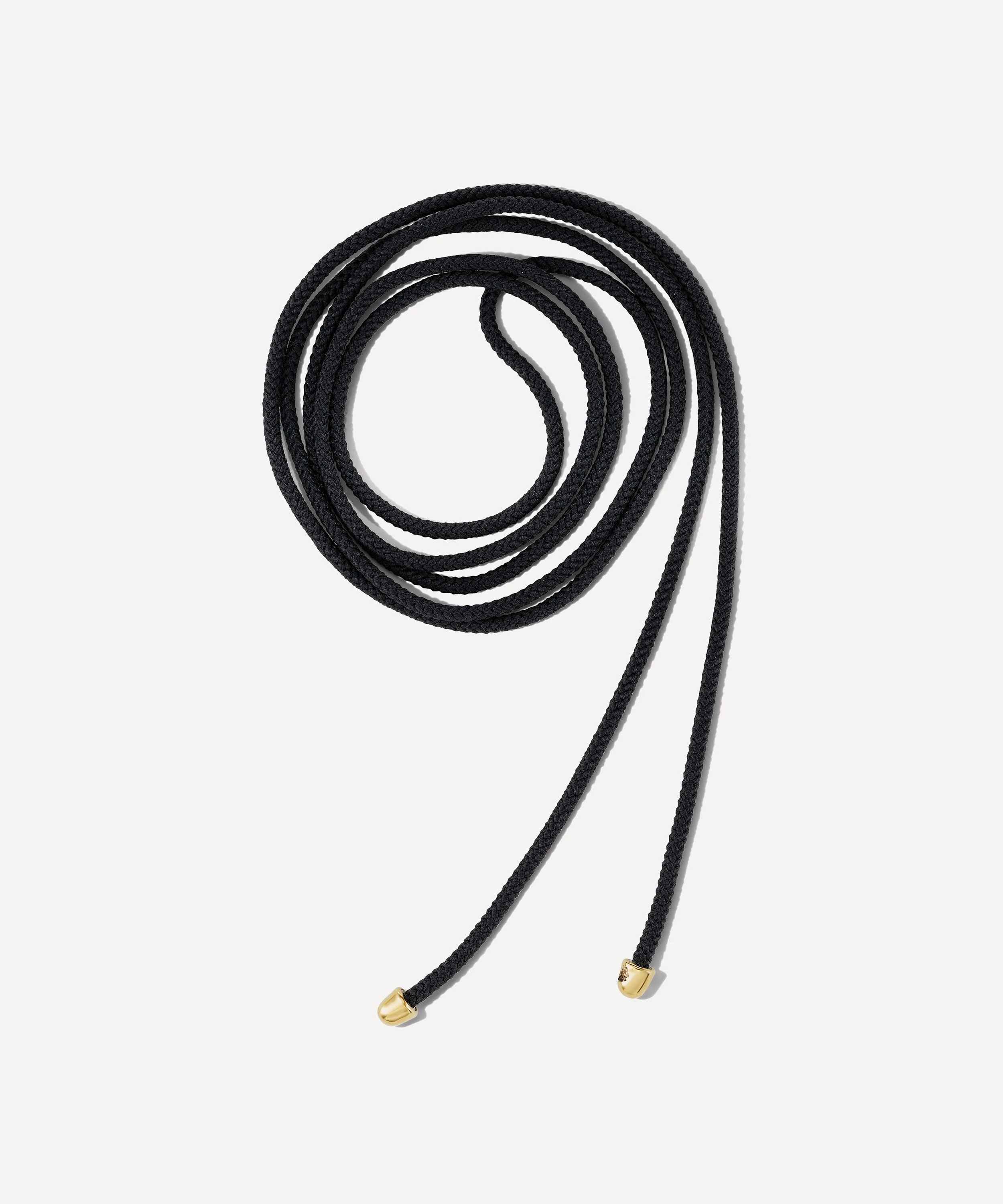 Knot the String Project Necklace in Black - 1
