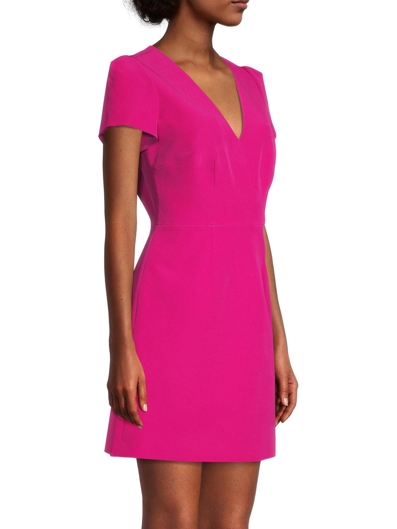 Women's Cady Atalie V-Neck Minidress - Fuchsia 4