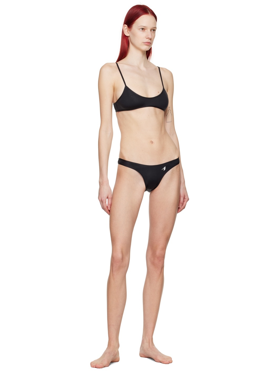 Black Scoop Neck Bikini - 4