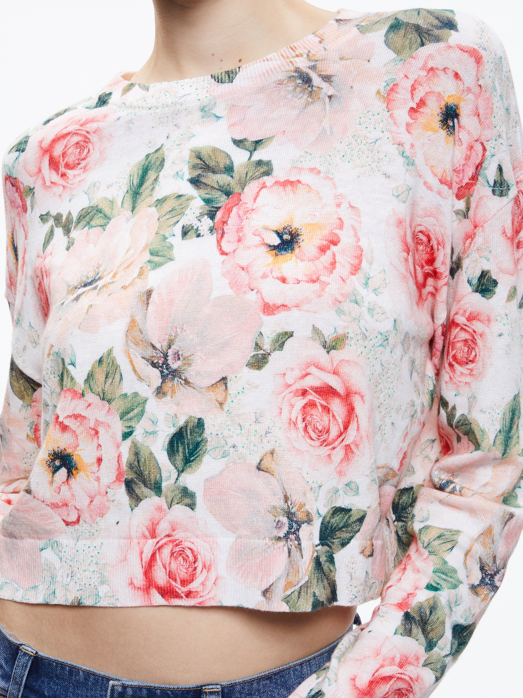GLEESON PRINTED FLORAL PULLOVER - 5