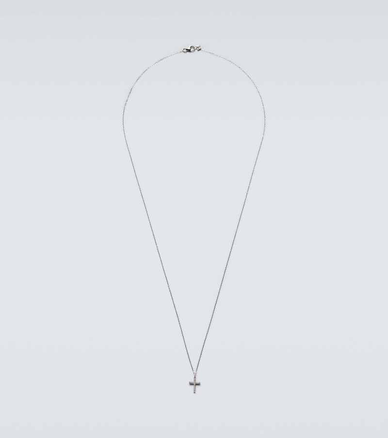 14kt white gold pendant necklace with diamonds 1
