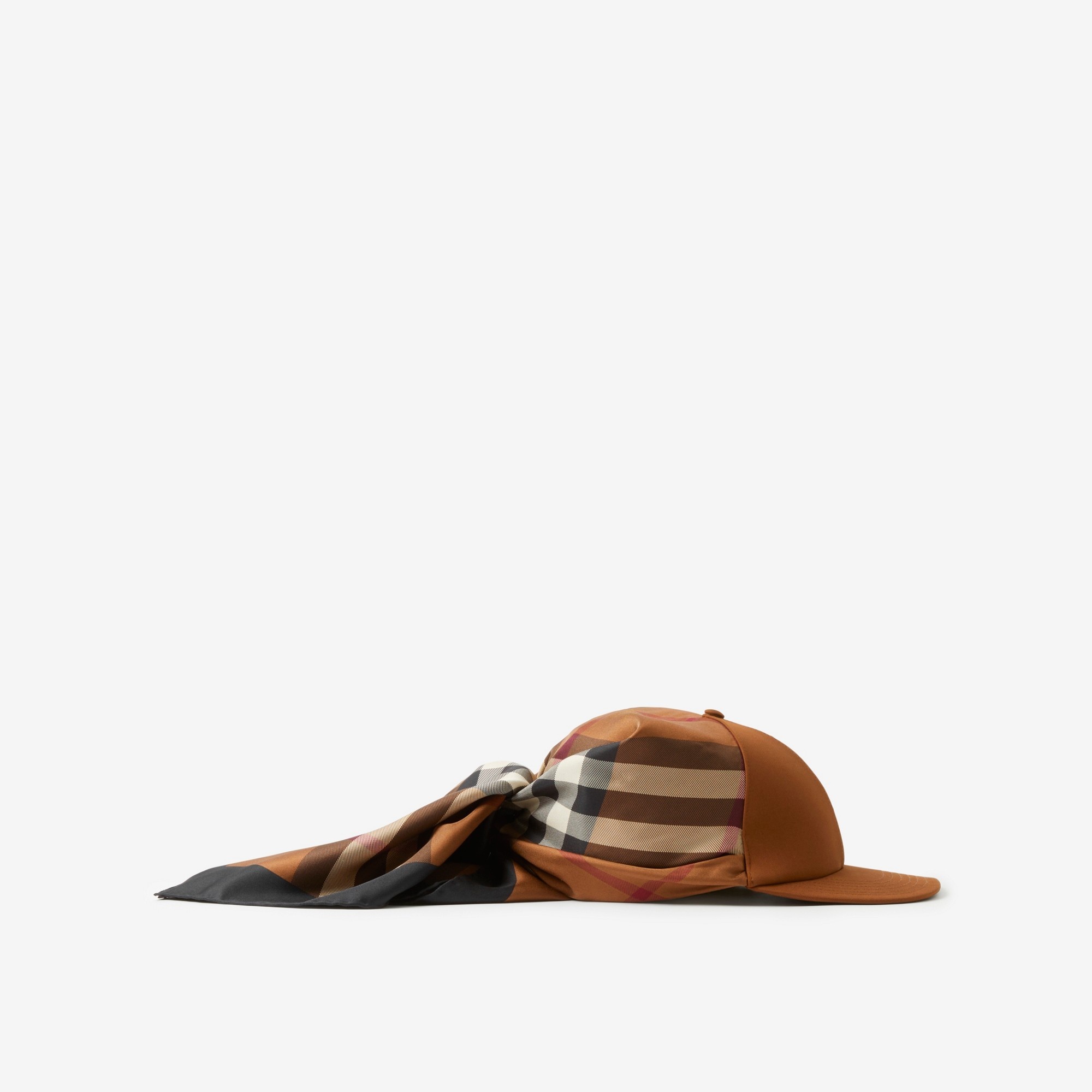 Scarf Tie Detail Cotton Baseball Cap - 2