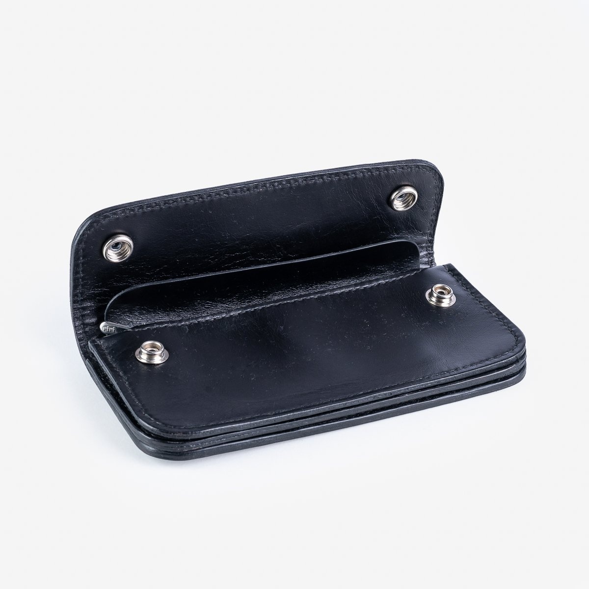 LE-ANSW GOOD ART HLYWD Army/Navy Surplus Wallet w/ Sterling Silver Rosette Snaps and Rosette Pringle - 2