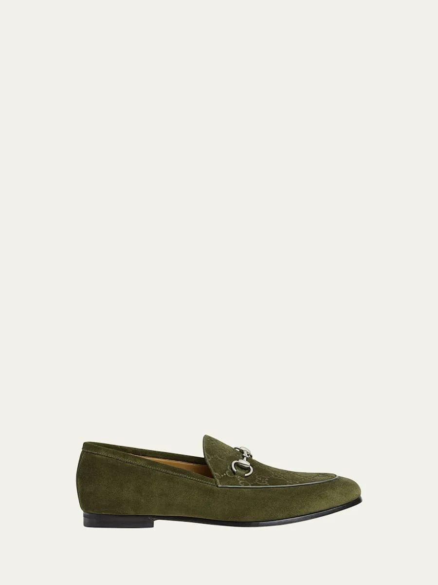 Men's Jordy Guccissima Suede Loafers - 1