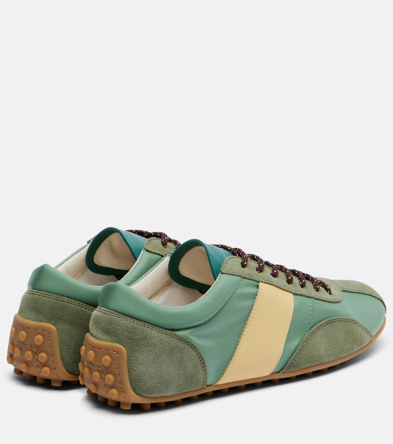 Tod's Classic suede-trimmed sneakers outlook