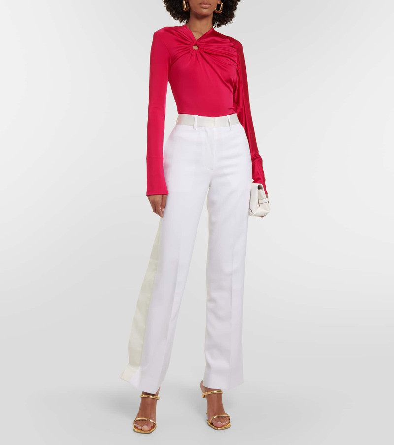 Victoria Beckham Gathered jersey top outlook