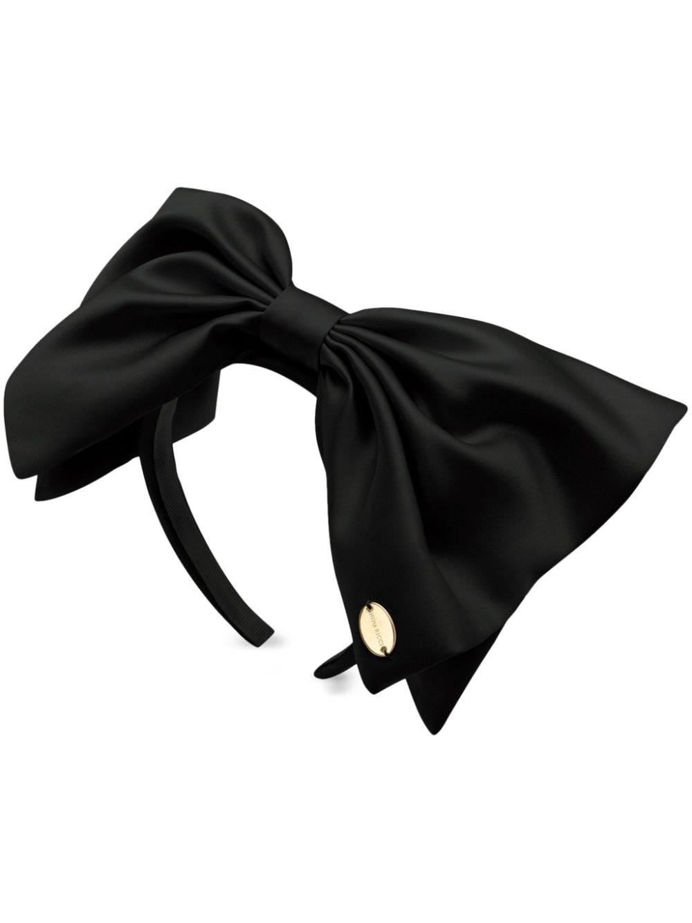 bow-detail satin headband - 1