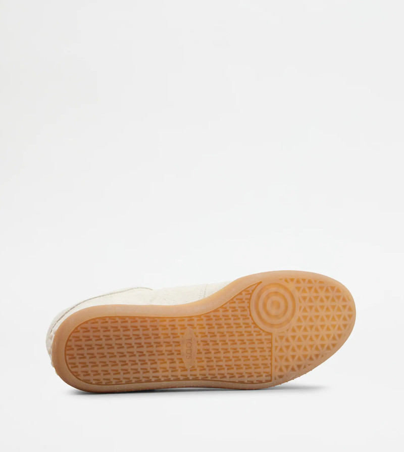 TOD'S TABS SNEAKERS IN SUEDE - OFF WHITE 4