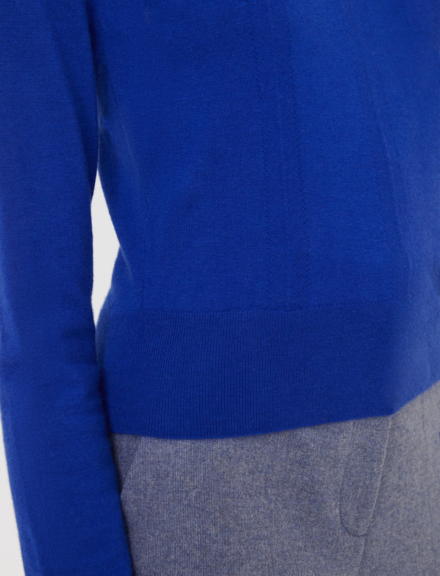 Cashmere Stretch Round Neck Jumper - 6