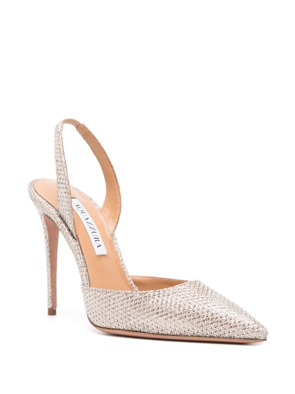 So Nude 105mm glittery pumps - 2