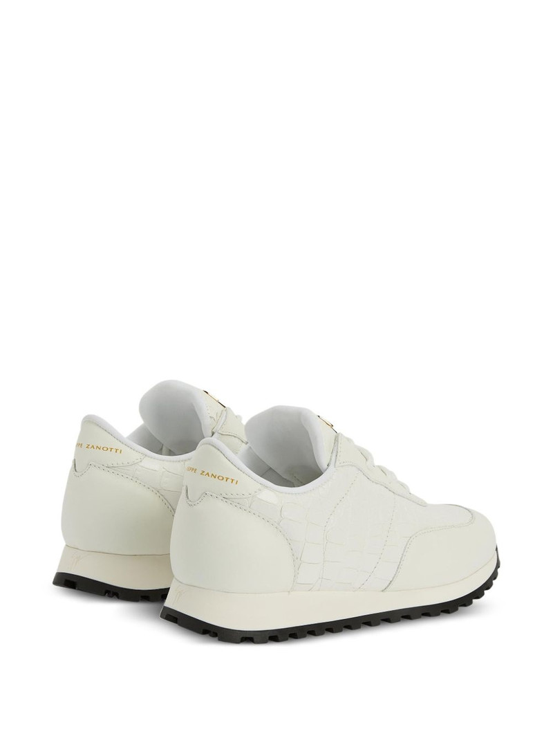 Jimi crocodile-effect leather sneakers 3