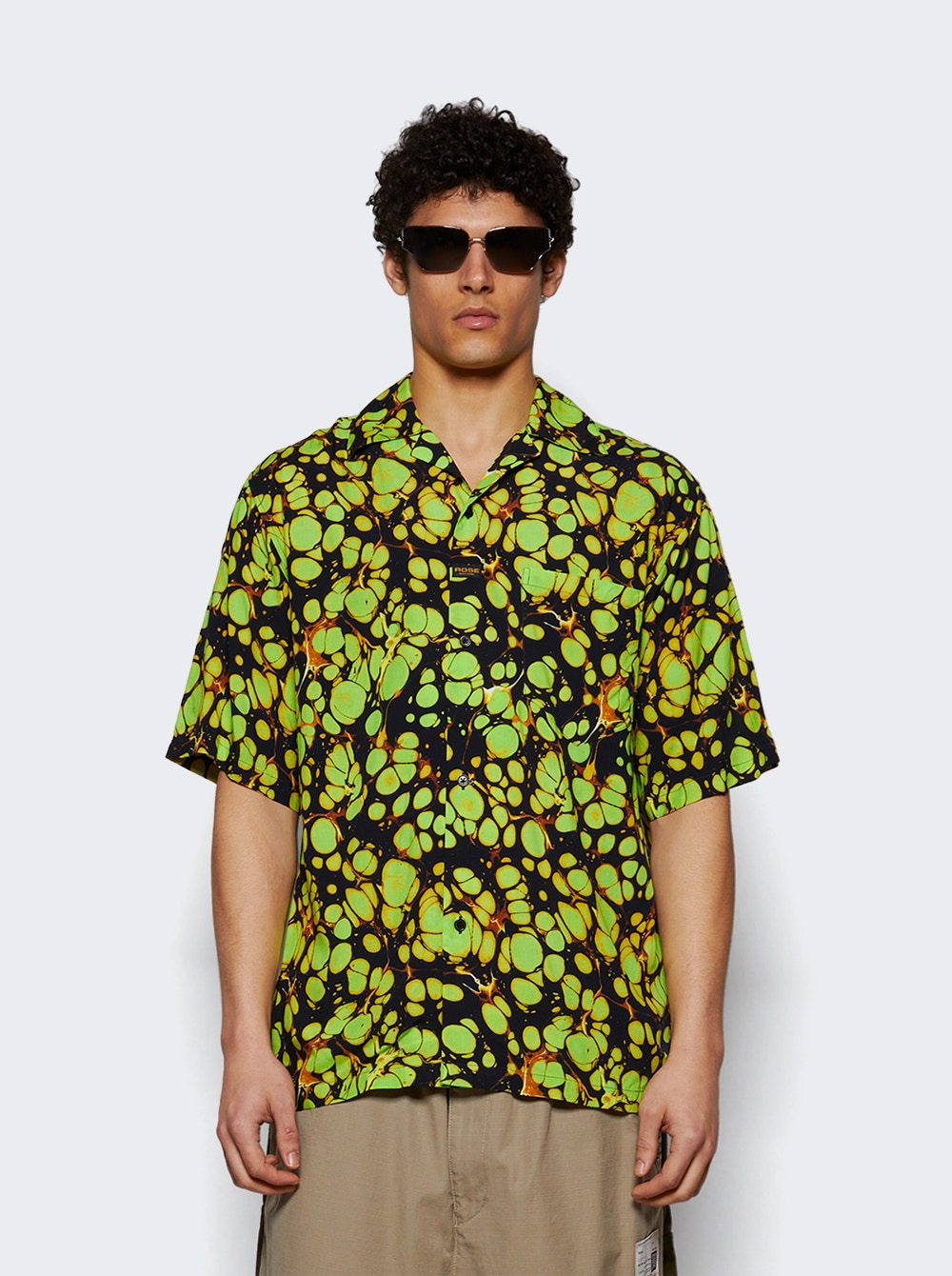 Hawaiian Shirt Green Marble - 2