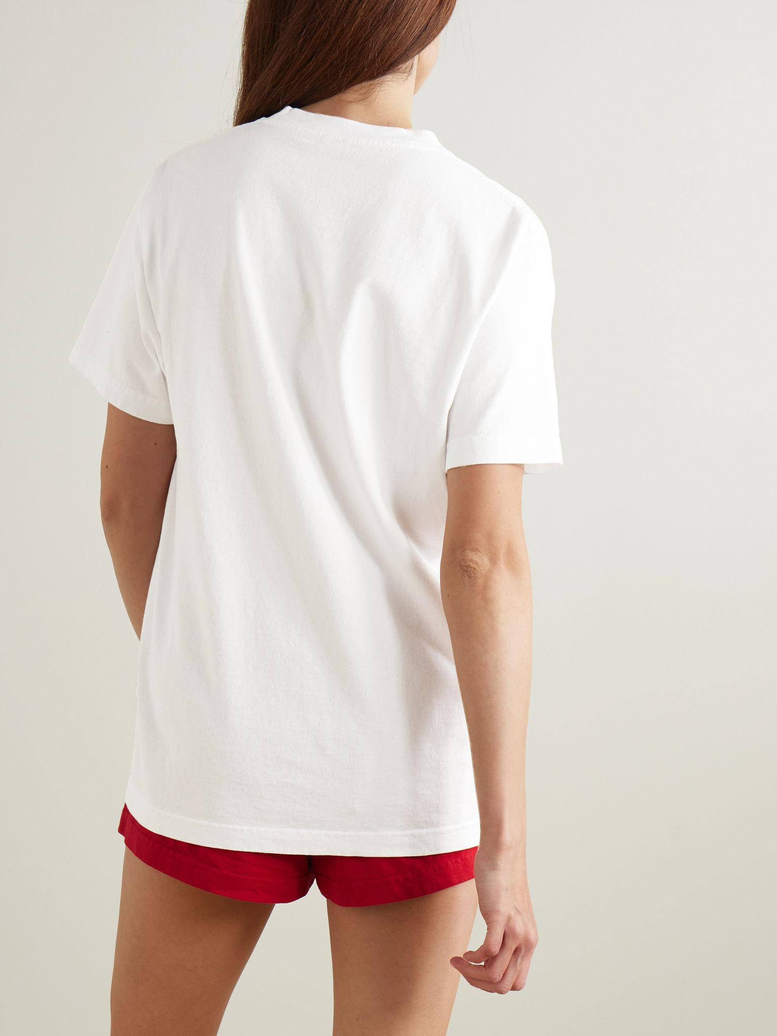 California printed cotton-jersey T-shirt White - 4