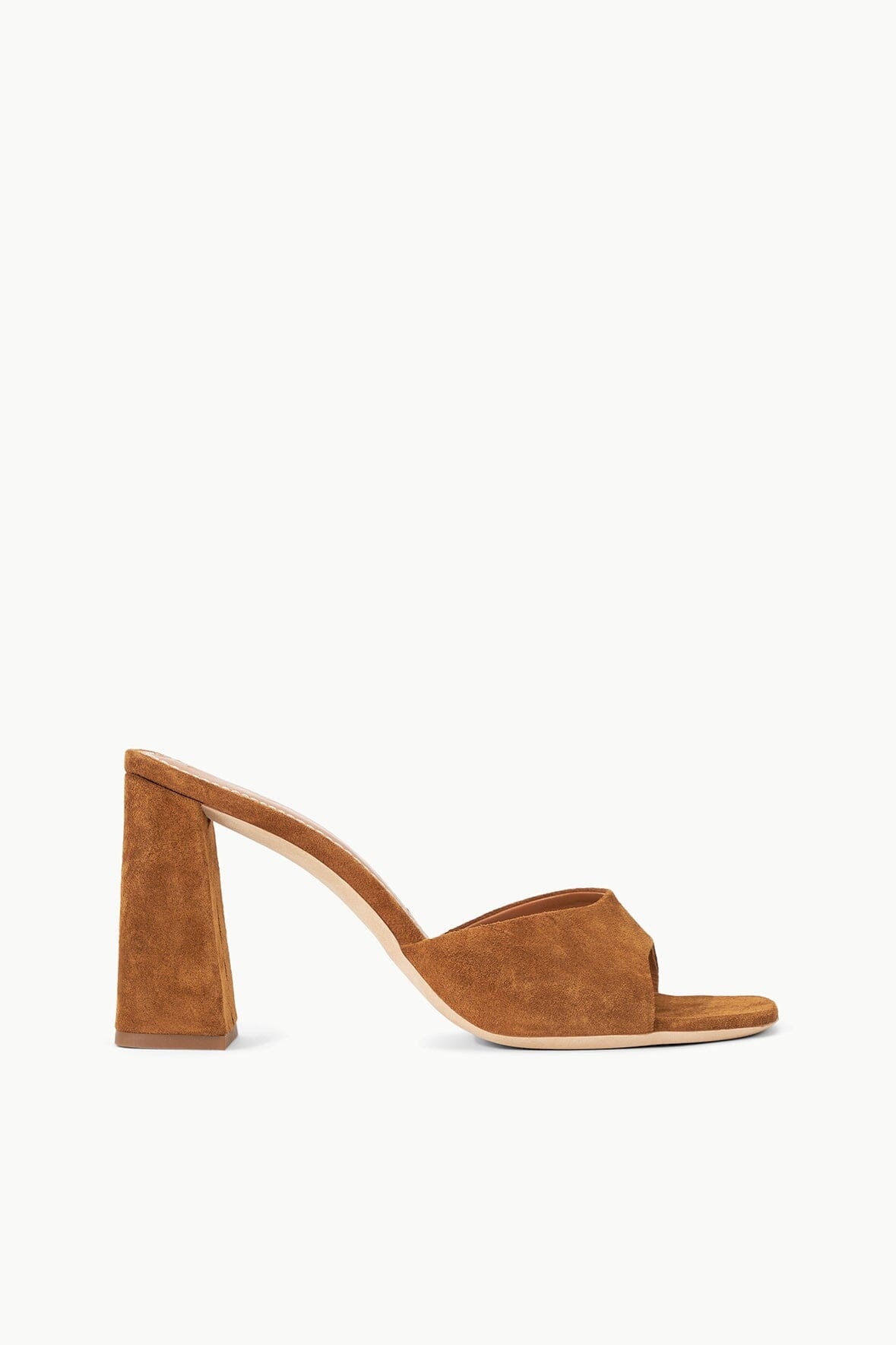 STAUD SLOANE HEEL TAN SUEDE - 1