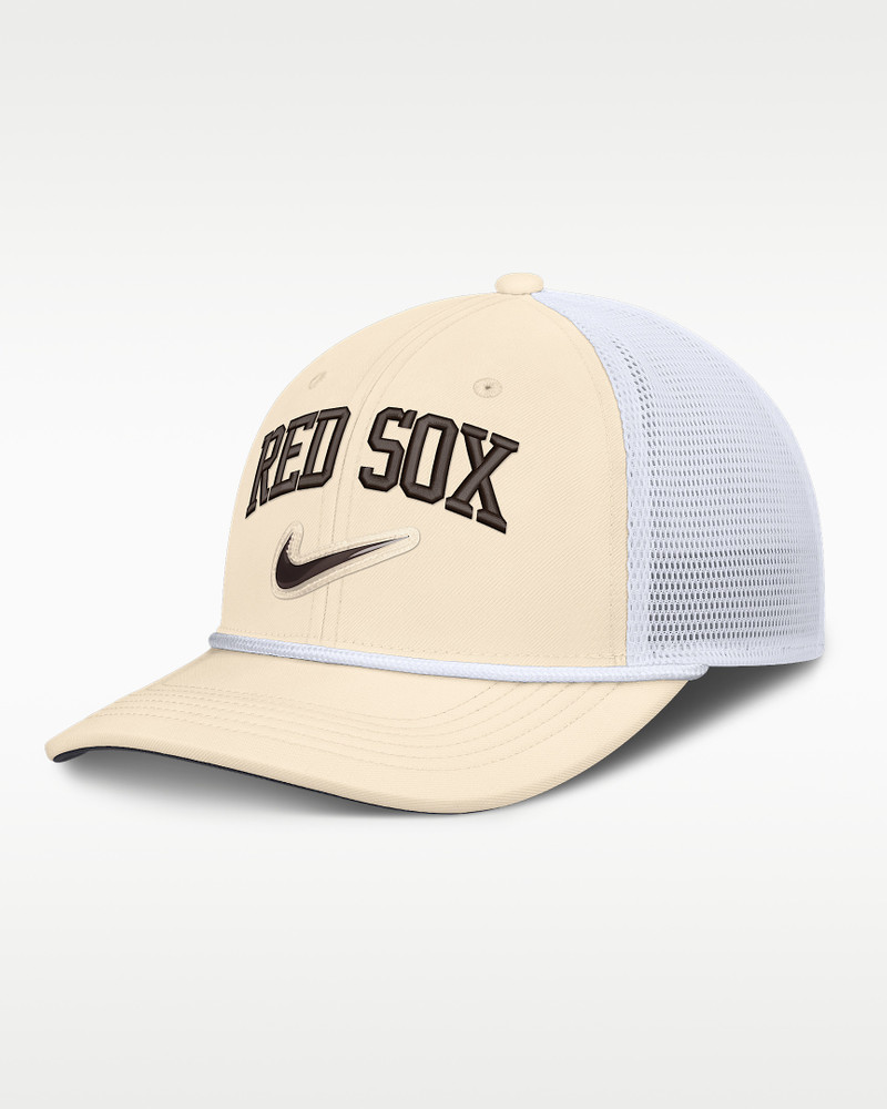 Boston Red Sox Rise Men's Nike Dri-FIT MLB Trucker Adjustable Hat 1