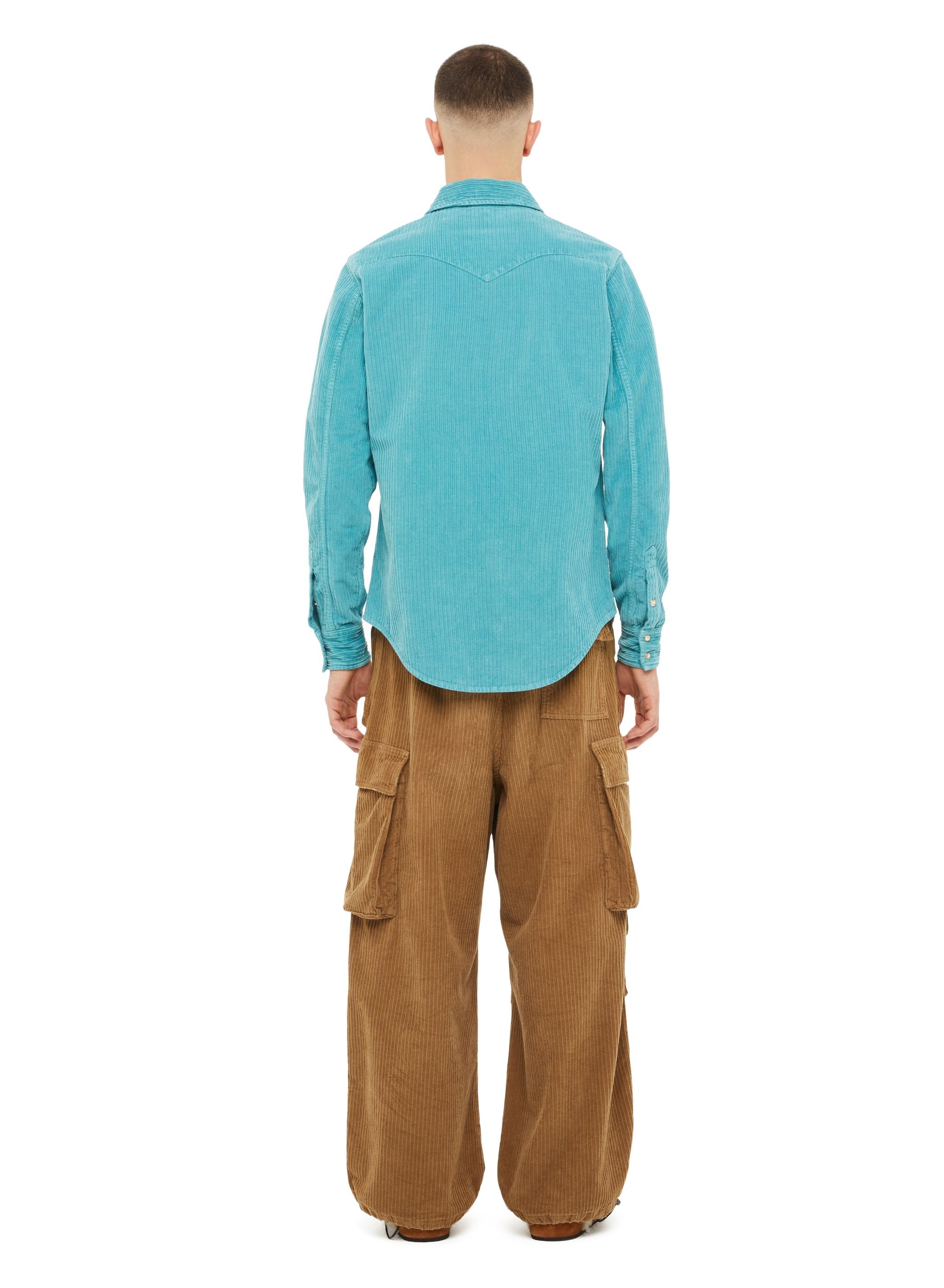 Velvet Corduroy Pockets Shirt - 6