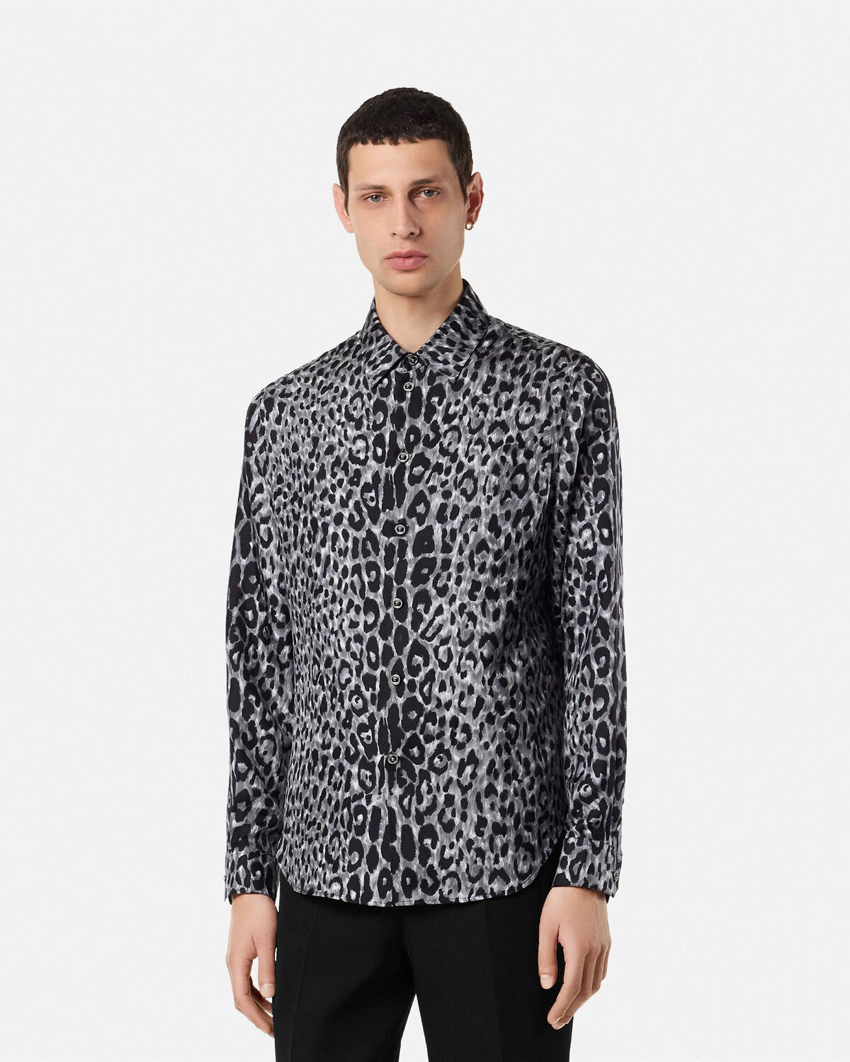 Leopard Silk Shirt - 4
