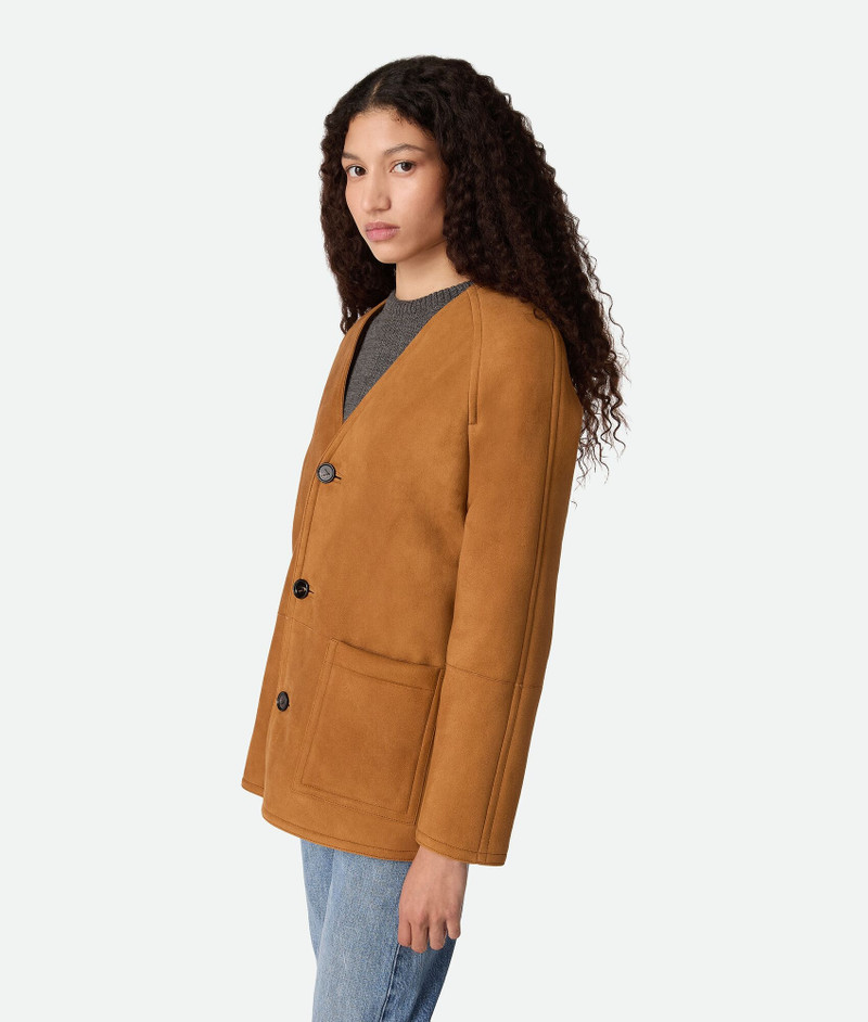 Bottega Veneta Felted Merino Shearling Coat outlook