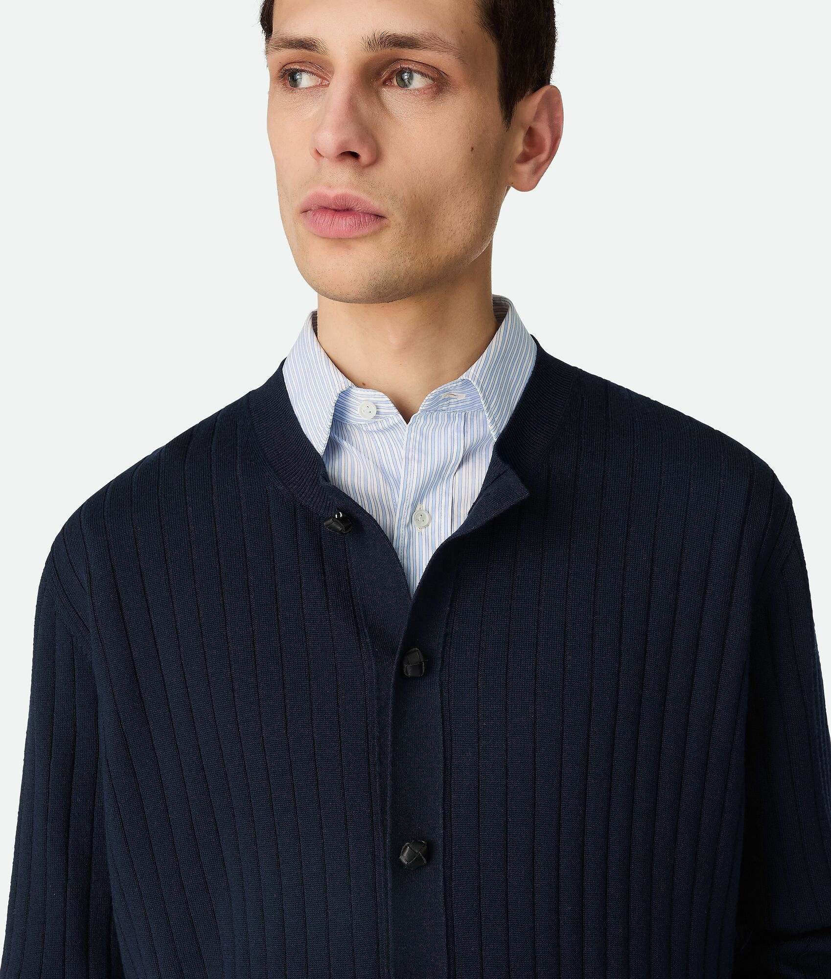 Wool Rib Cardigan - 4