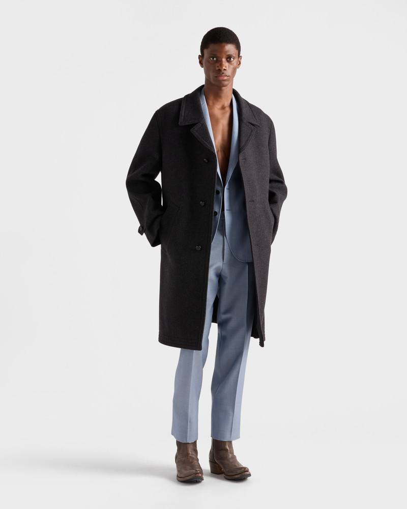 Prada Single-breasted wool and mohair jacket outlook