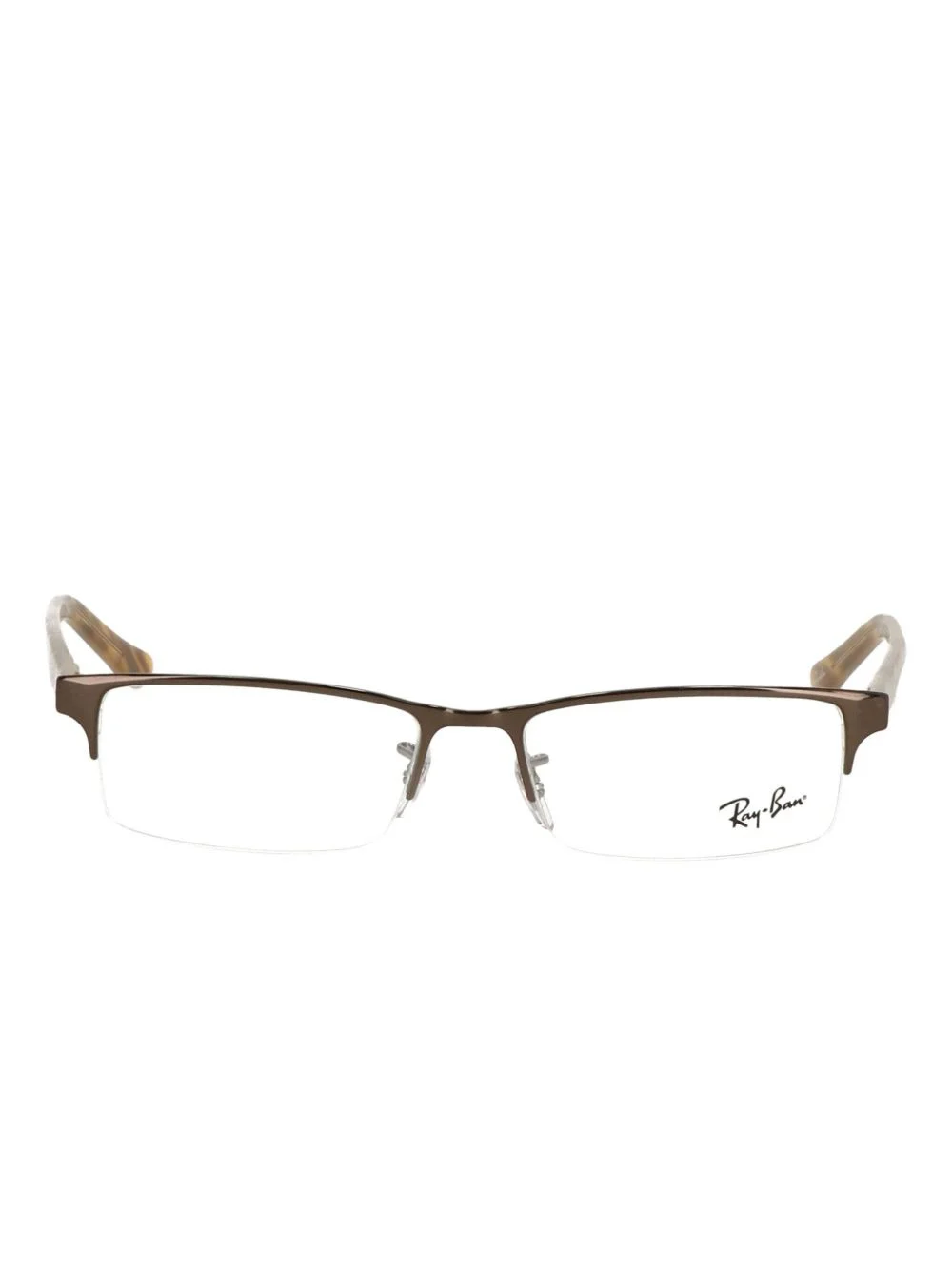 half-rim rectangle glasses - 1