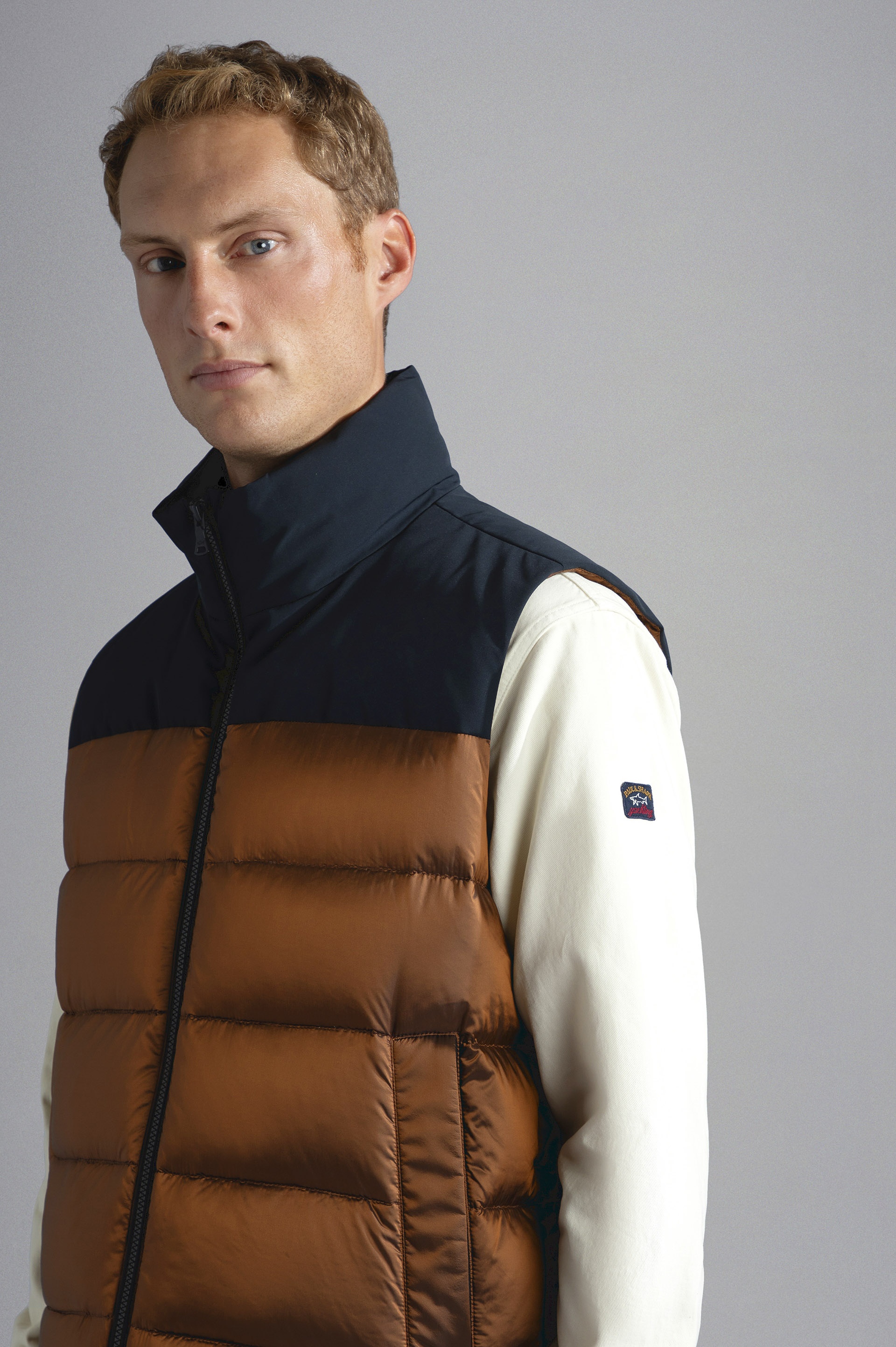 COLOR BLOCK QUILTED VEST - 4