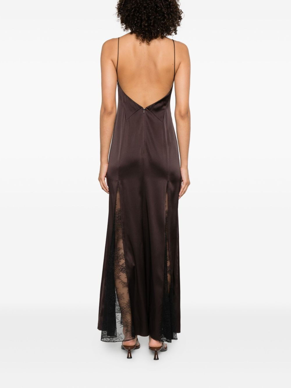Trinity lace-insert maxi dress - 4