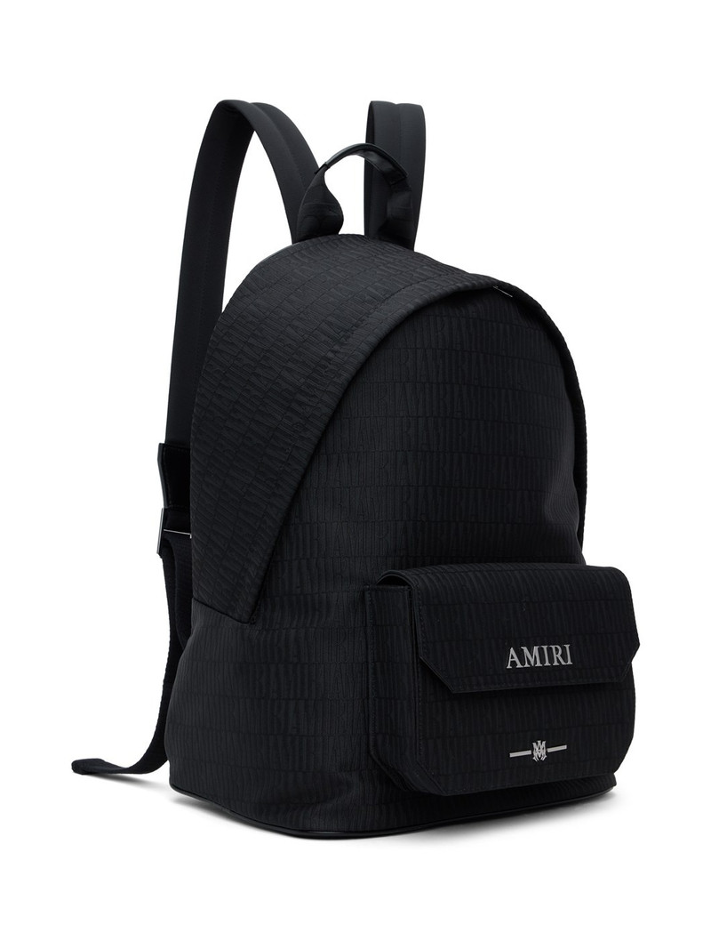 AMIRI Black Monogram Backpack outlook
