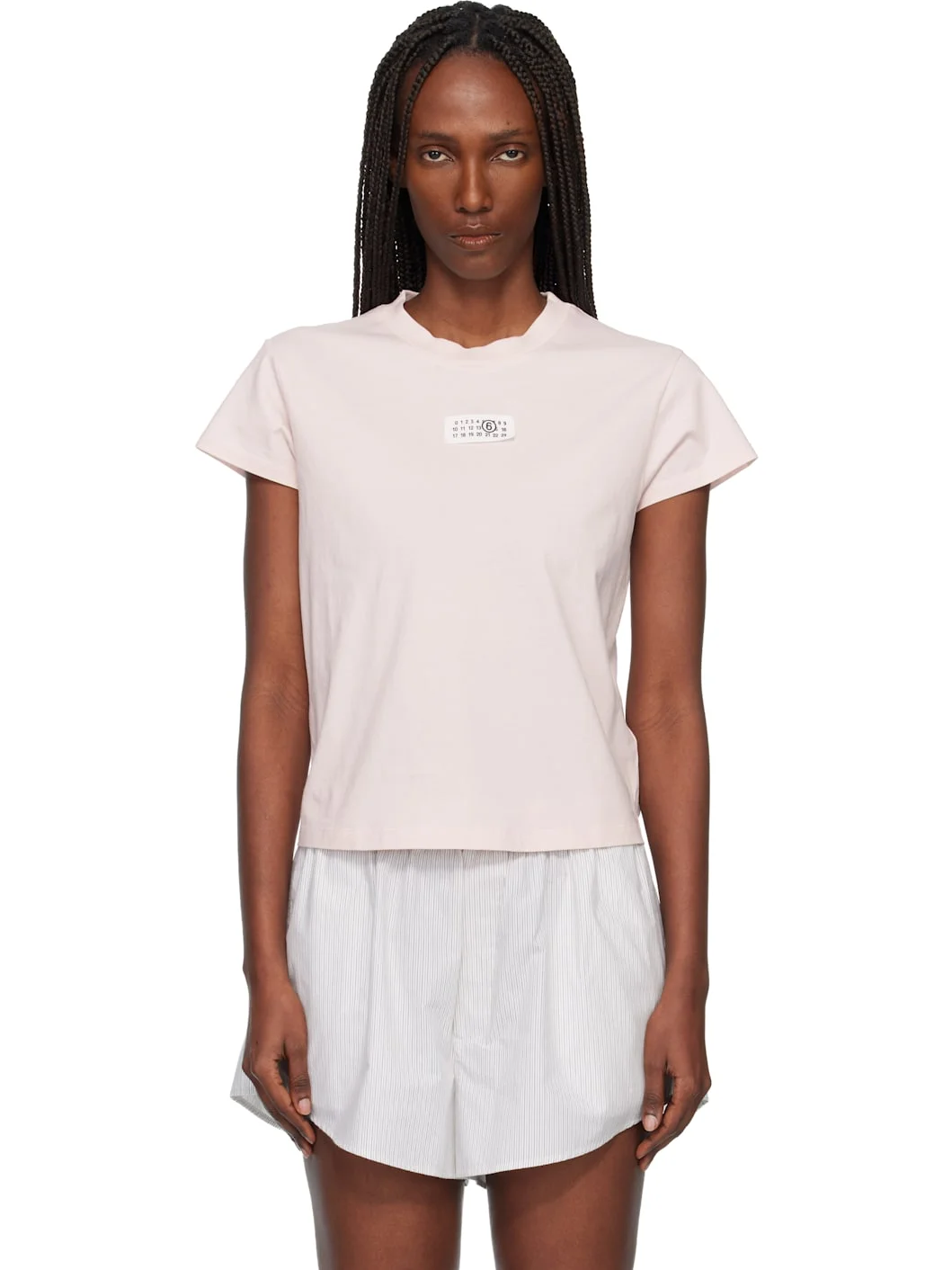 Pink Numeric Cotton T-shirt - 1