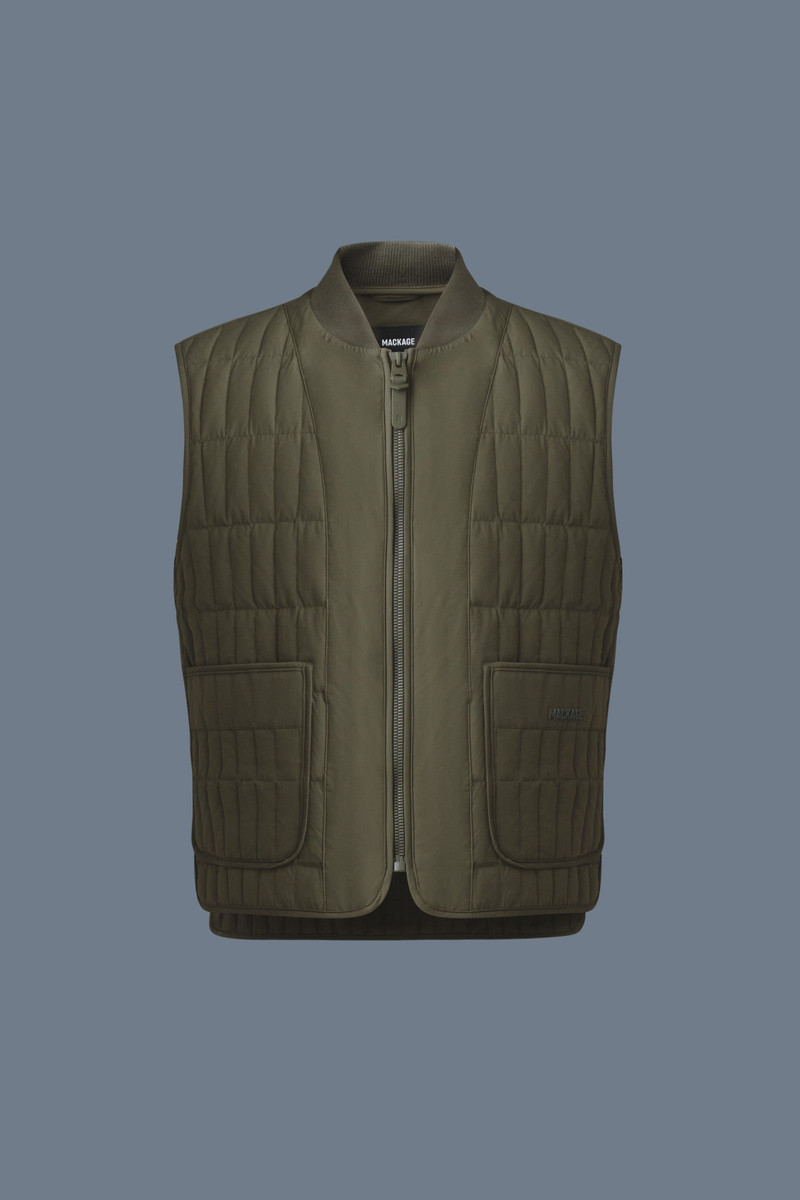 LEVI Light Down Vertical Quilted Vest 1