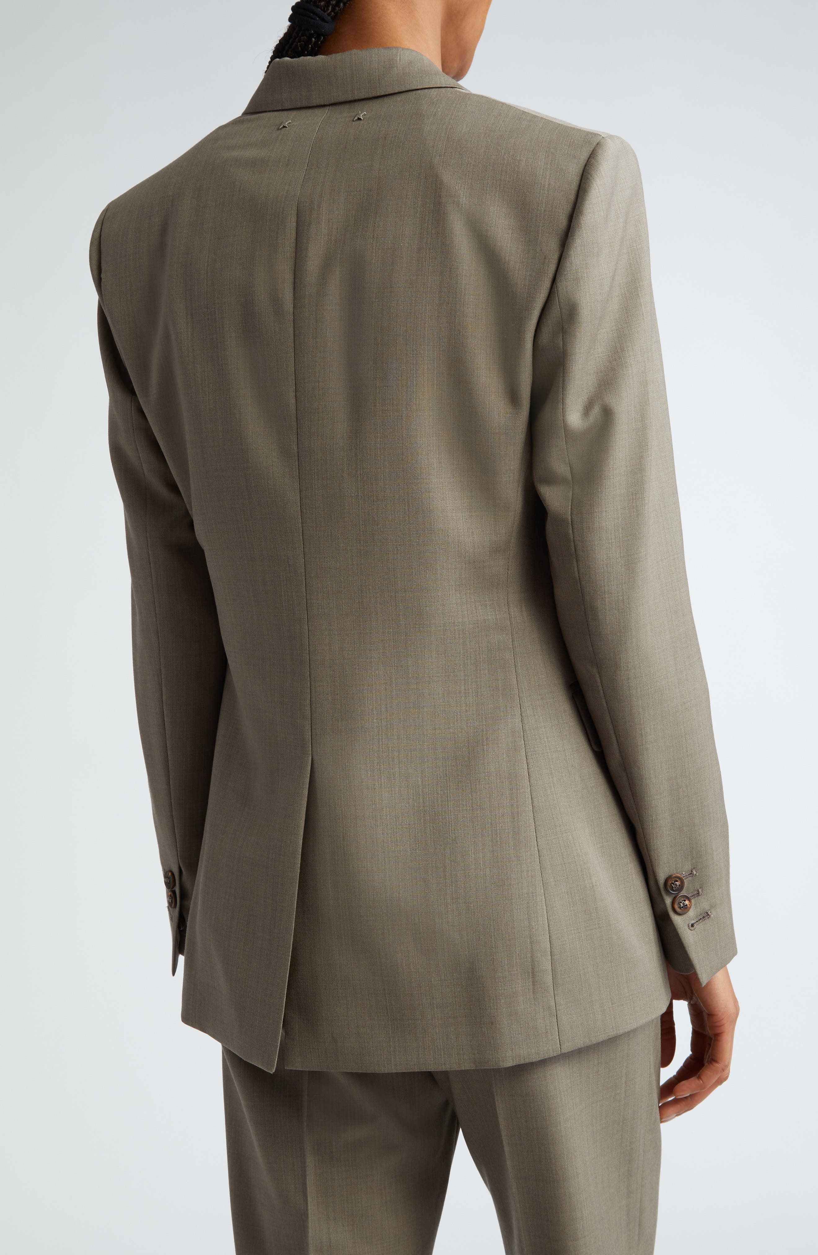Golden Goose Journey Single Breasted Wool Blazer in Fallen Rock at Nordstrom - 3