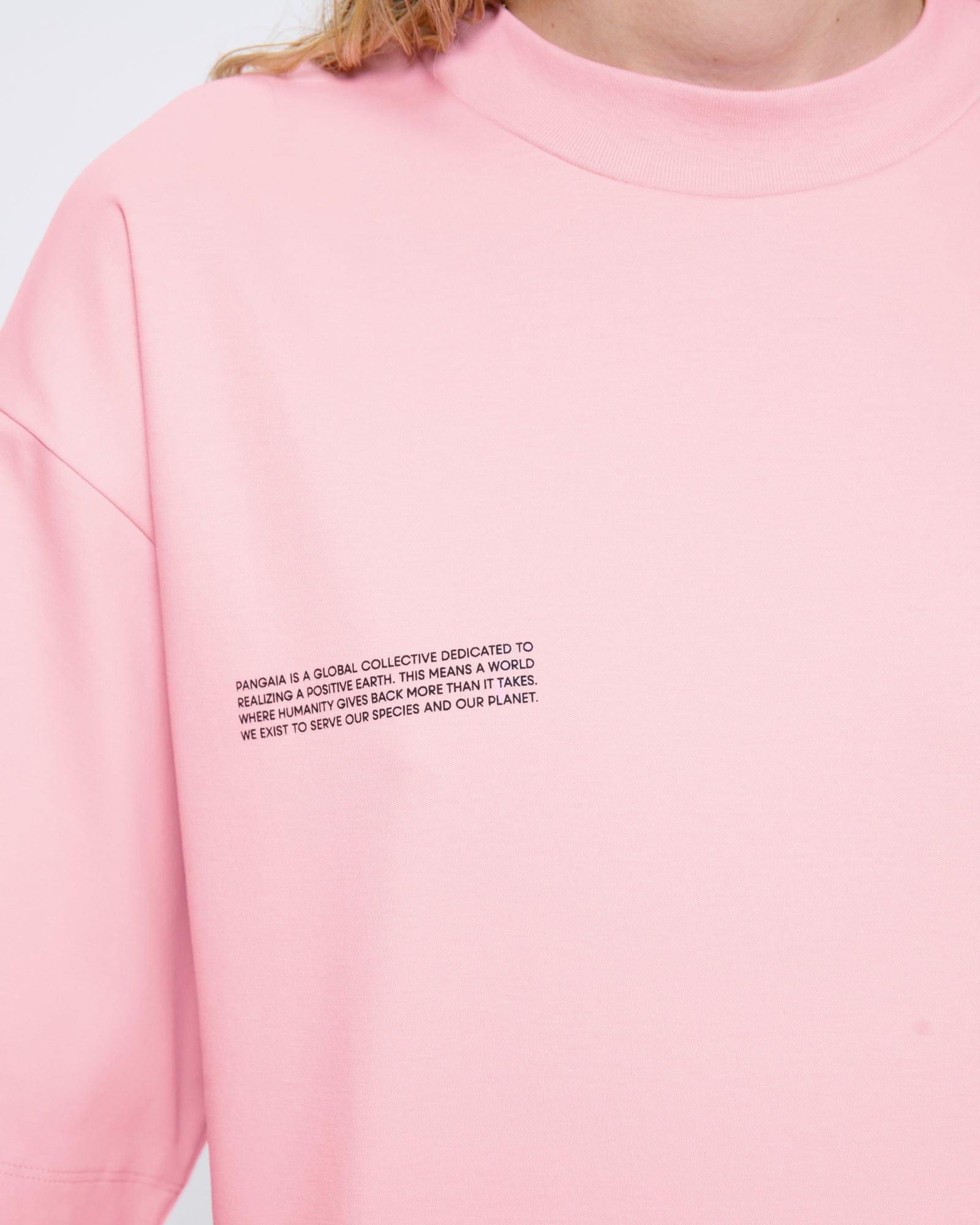 Womens Interlock Oversized T-Shirt - Sakura Pink - 4