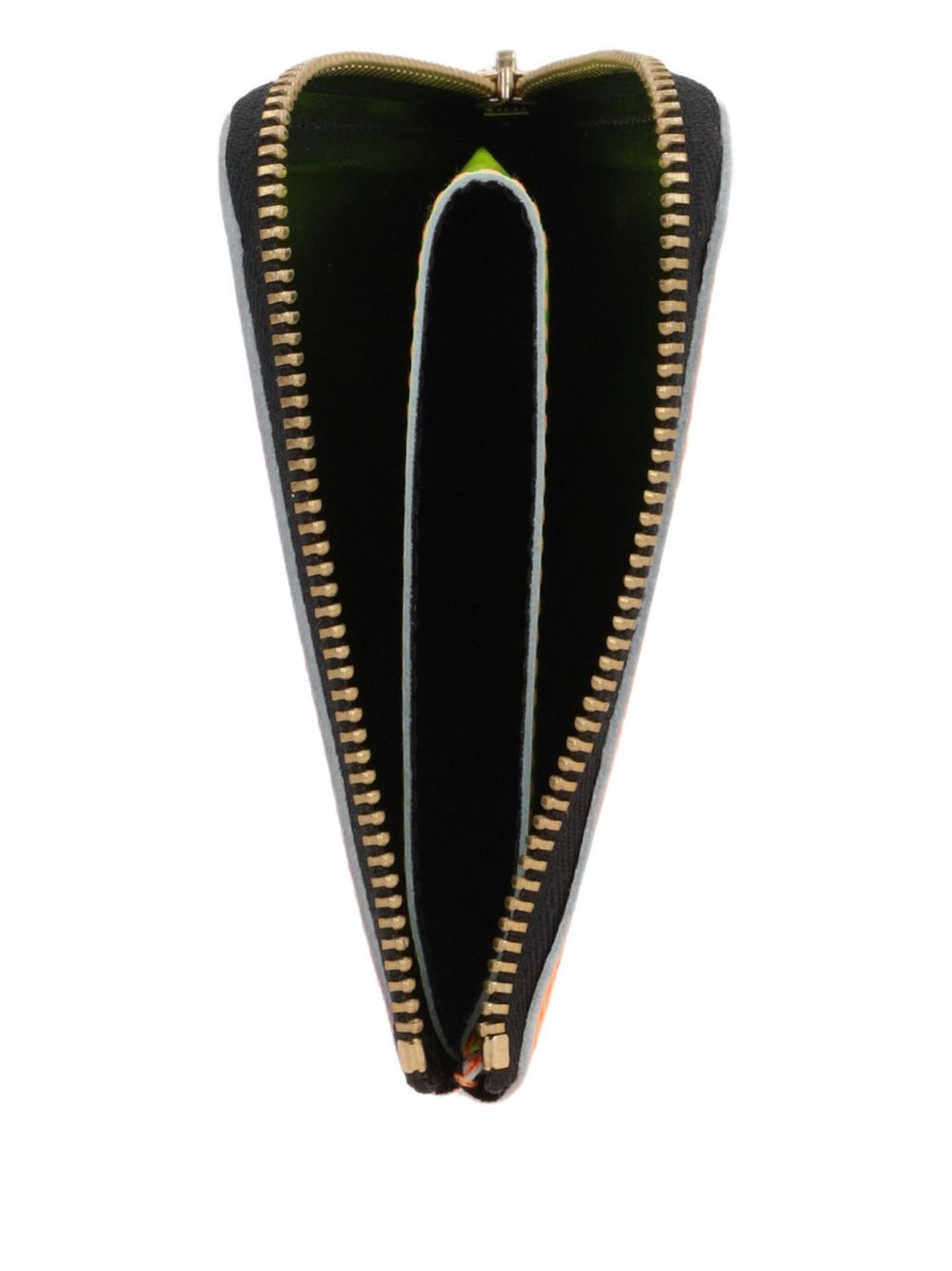 Super Fluo zip-fastening leather wallet - 3