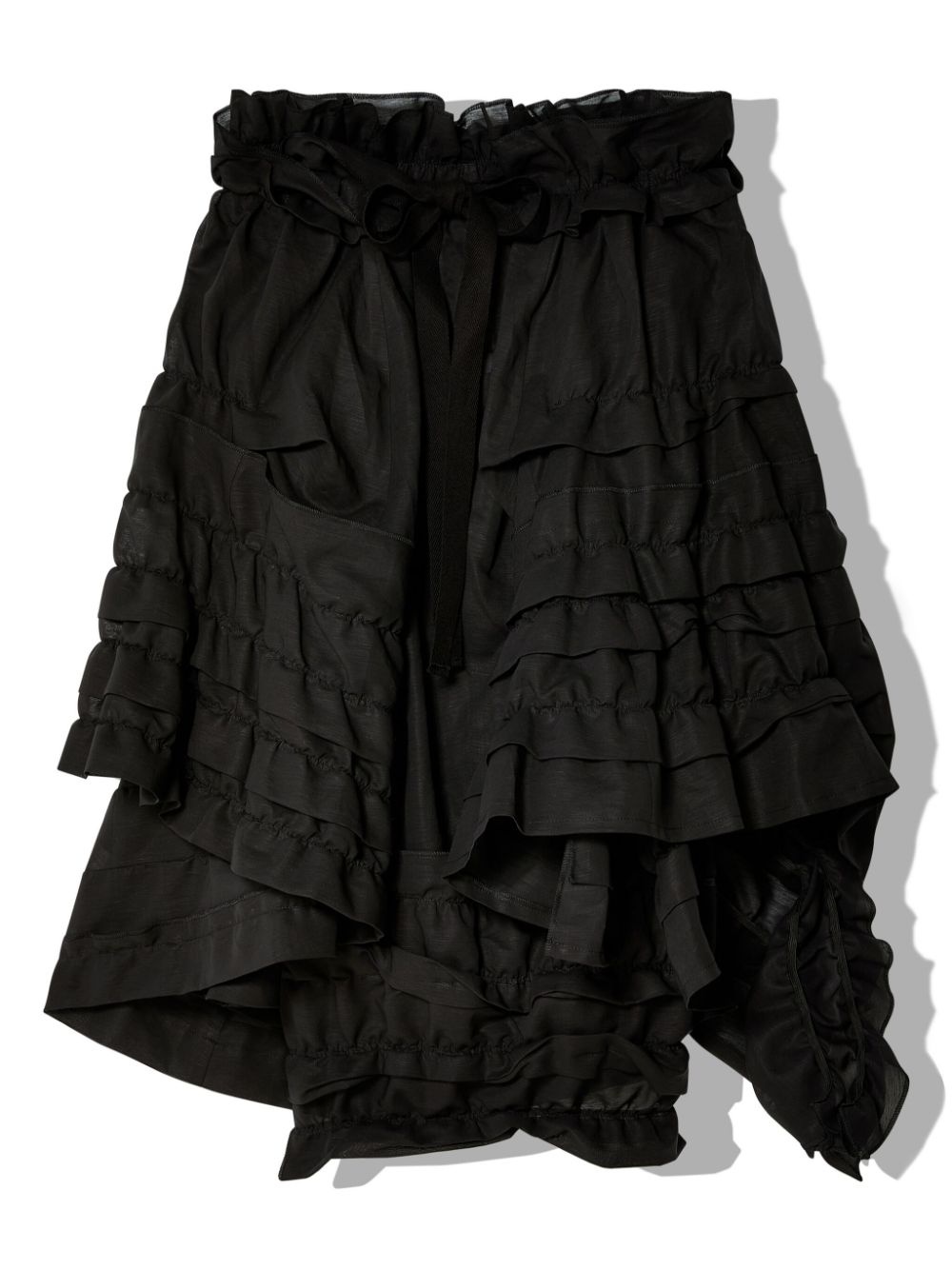 draped asymmetric skirt - 2