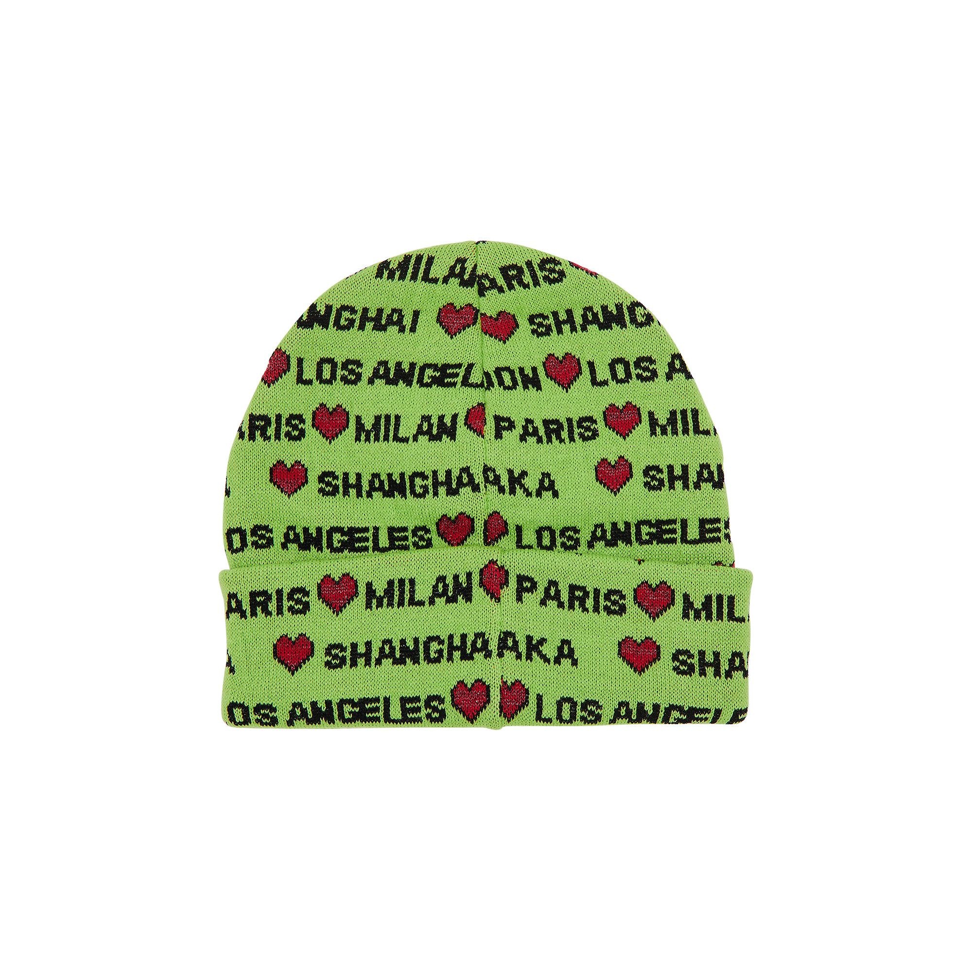Supreme Hearts Beanie 'Lime' - 2